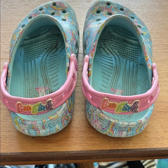 Crocs Lisa Frank Kids Unicorn Clogs - Multicolor Size J2 - Picture 3 of 6